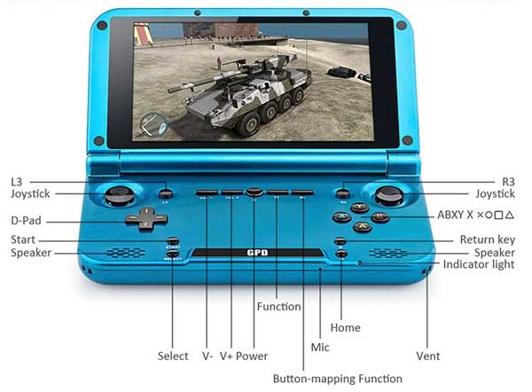 GPD XD detalle