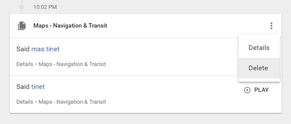 Todo lo que le has dicho a Google Voice está grabado 3 eliminar historial google voice