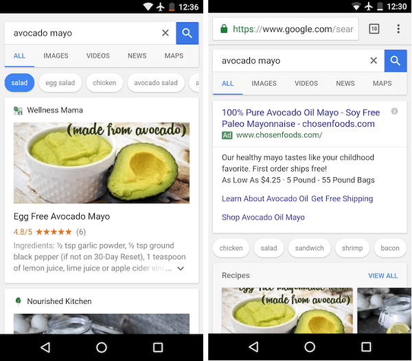 recetas de google