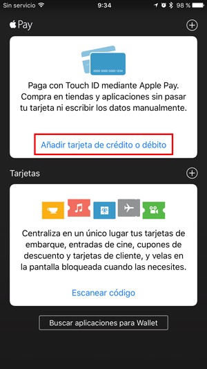 apple pay tarjeta