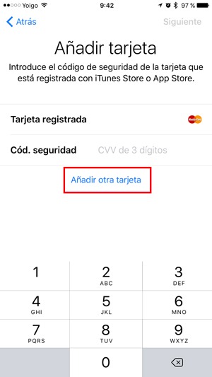 apple pay tarjeta registrada