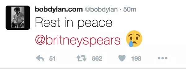 Sony anuncia la muerte de Britney Spears por Twitter 2 bob-dylan-twitter-hack
