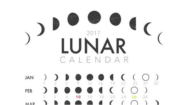 Calendario 2017, más de 150 plantillas para imprimir y descargar gratis 16 calendario lunar