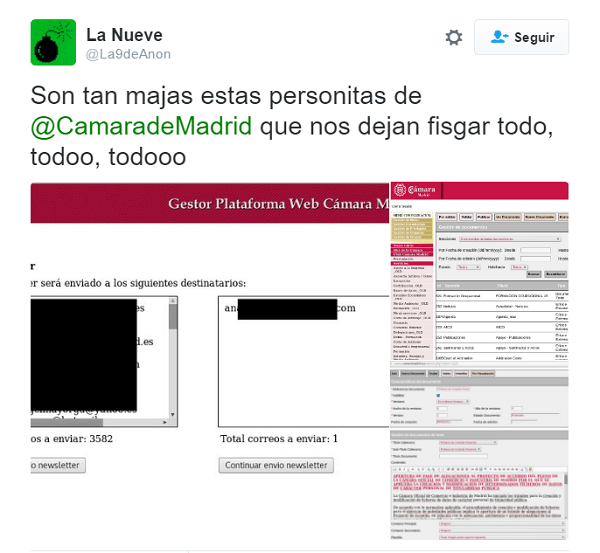 Ataque hacker a la web de la Cámara de Comercio 1 la nueve twitter