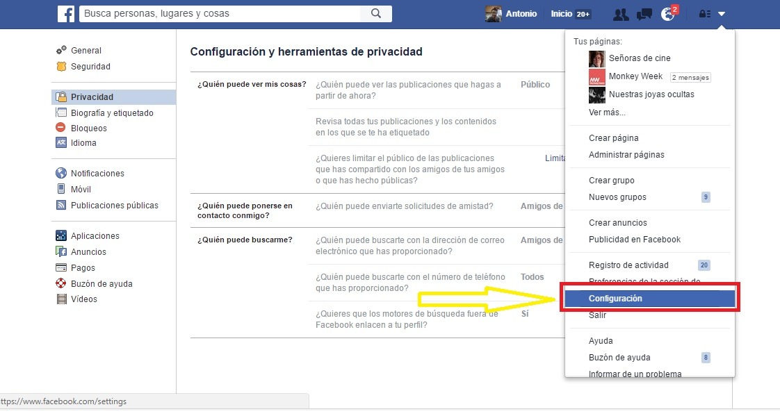 Estas son todas las opciones de seguridad de Facebook 2 configuracion-privacidad-facebook