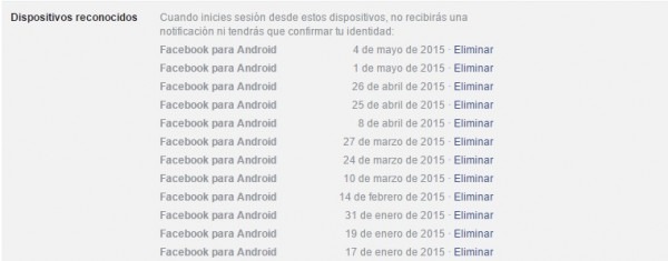 Estas son todas las opciones de seguridad de Facebook 9 dispositivos-reconocidos