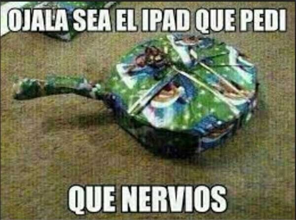 memes nochebuena ipad