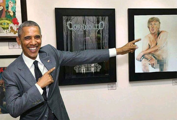 Los fotomontajes virales más falsos del 2016 4 obama_trump