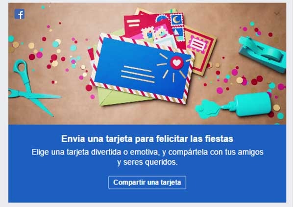 Cómo crear tu postal navideña en Facebook 1 postal navideña facebook