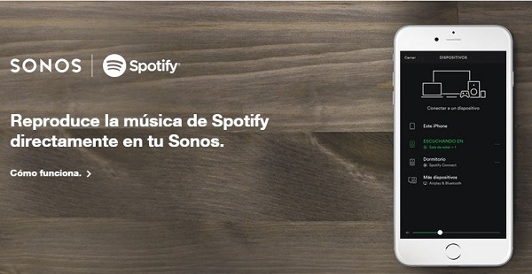 Así­ funciona Sonos con Spotify