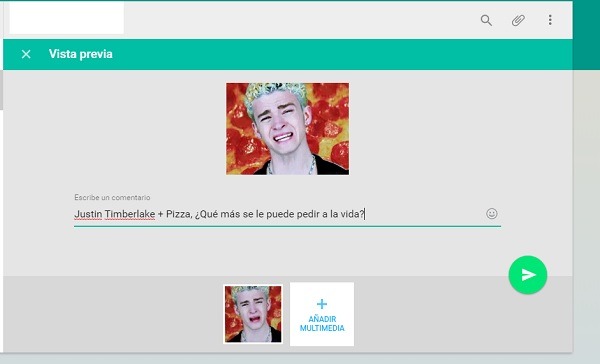 Ya puedes buscar y mandar GIF desde Whatsapp 3 texto-mas-gif