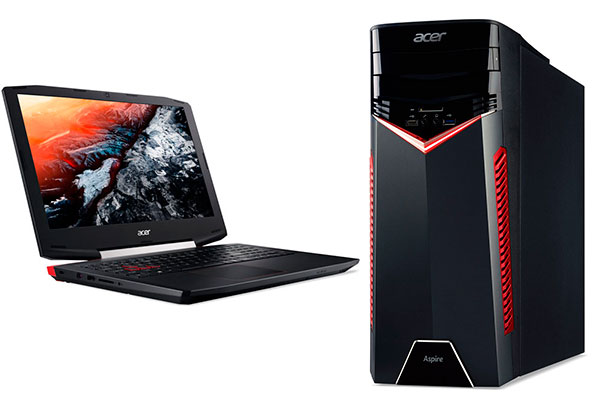Acer Aspire VX 15 y Aspire GX, portátil y PC de gran rendimiento