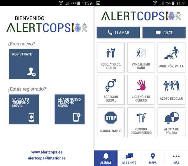 AlertCops App Android
