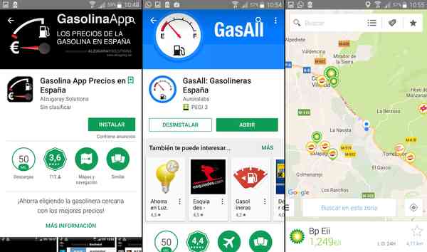 Apps GasolinaApp y GasAll