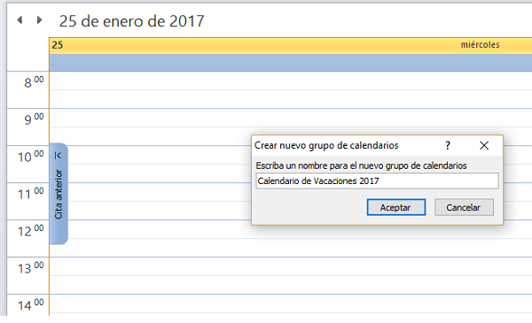 outlook calendario 