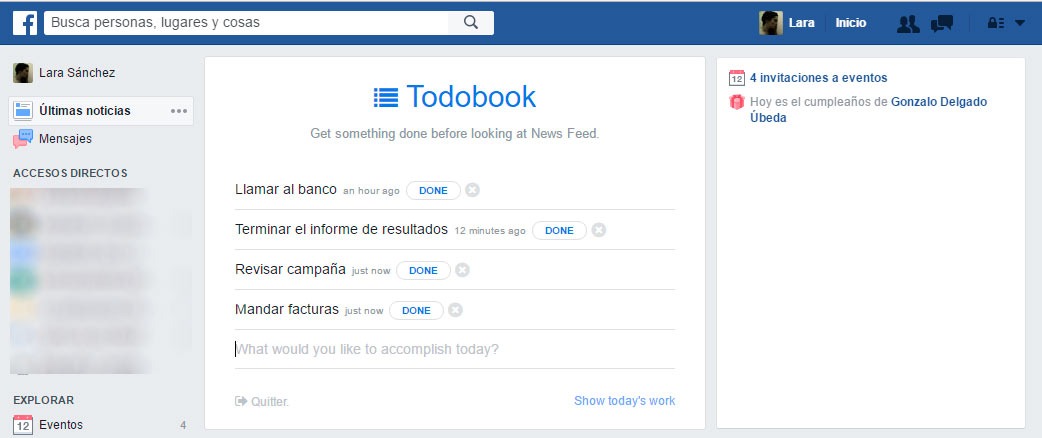 Aprovecha el tiempo que dedicas a Facebook con esta extensión 2 Funcionamiento Todobook