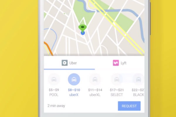 Google Maps ahora integra Uber desde la propia aplicación