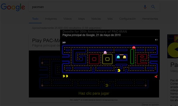 Rinde homenaje al creador de PacMan con estos 5 juegos gratis 2 pac-man doodle