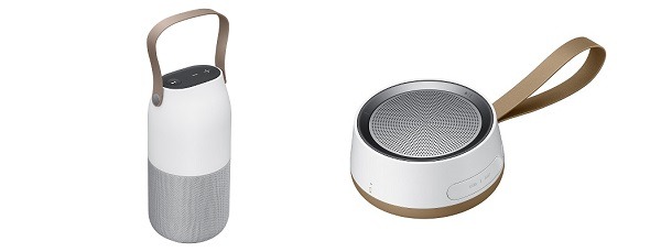 Samsung Living Series, accesorios para móvil 4 altavoces scoop y bottle