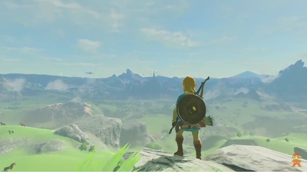 Link mirando al horizonte