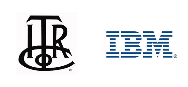 Así eran los logos de estas marcas famosas 3 IBM