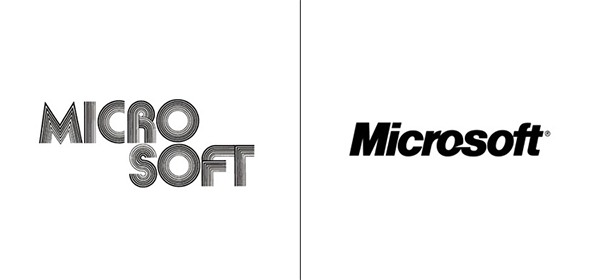 Así eran los logos de estas marcas famosas 7 microsoft