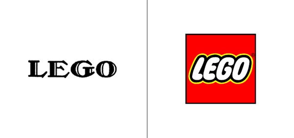Así eran los logos de estas marcas famosas 10 lego
