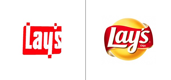 Así eran los logos de estas marcas famosas 11 lay's