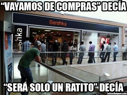 meme rebajas esperando