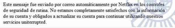 El timo de Netflix del que ha alertado la Policía Nacional 2 netflix phishing mensaje final