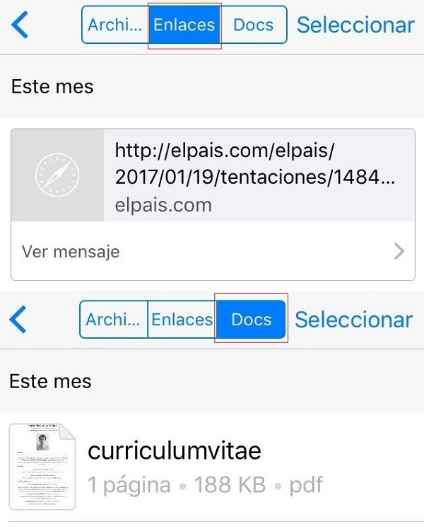 Cómo borrar la conversación, fotos o archivos de un solo contacto en WhatsApp 2 whatsApp archivos