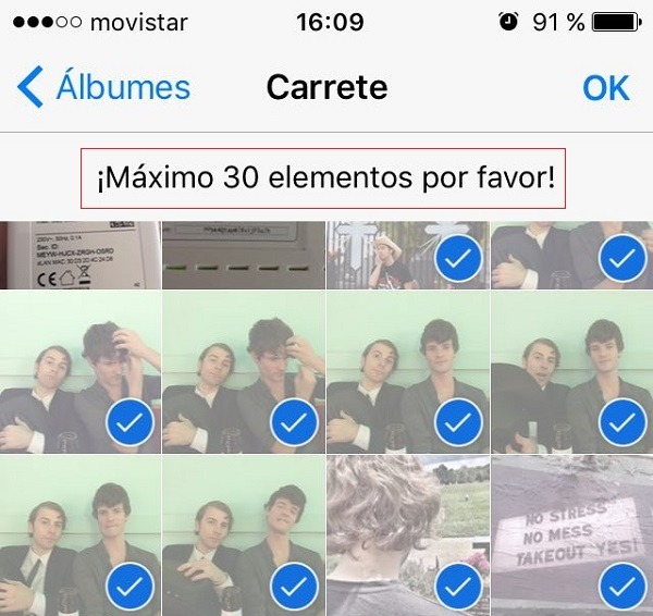 Cómo borrar la conversación, fotos o archivos de un solo contacto en WhatsApp 3 whatsapp limite fotos