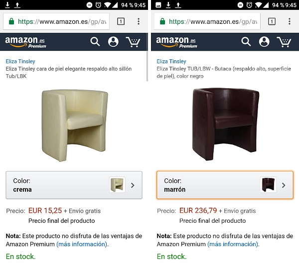 Sillas y sillones de piel a 15 euros en Amazon, ¿un error?