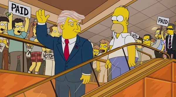 Trump en Los Simpsons