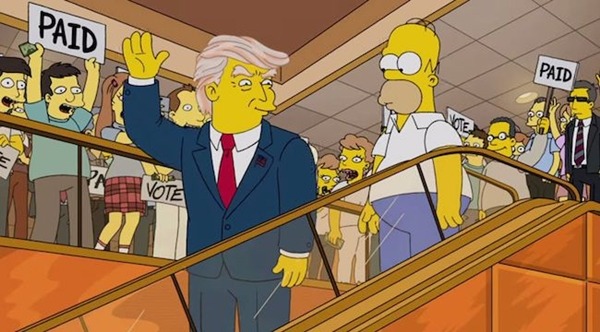 Predicciones de famosos sobre tecnología que se cumplieron 5 Trump en Los Simpsons