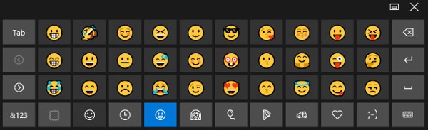 teclado emojis Windows 10