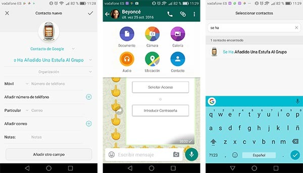 Cómo añadir una estufa a tus grupos de WhatsApp 2 whatsapp crear contacto estufa