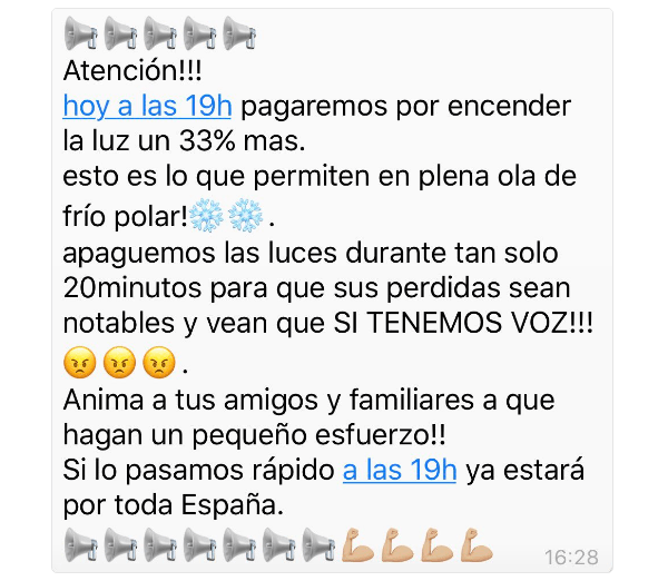 La verdad sobre la quedada de WhatsApp por la subida de la luz 2 whatsapp luz