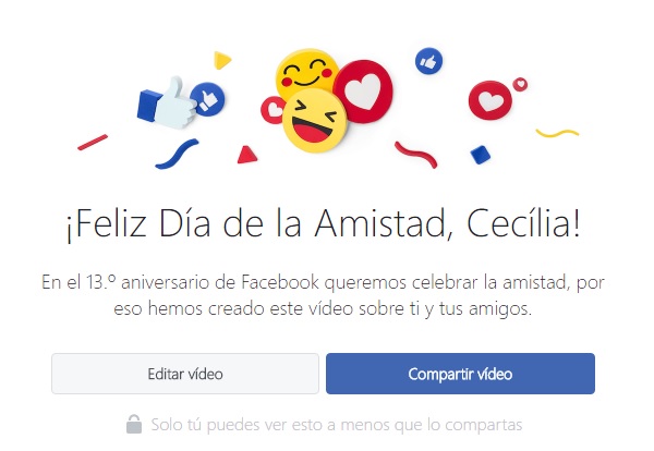 Cómo editar el vídeo del Día de la Amistad de Facebook 2 día amistad facebook