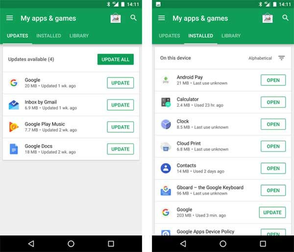 La Google Play te permitirá ordenar las apps como quieras 2 Play Store aplicaciones