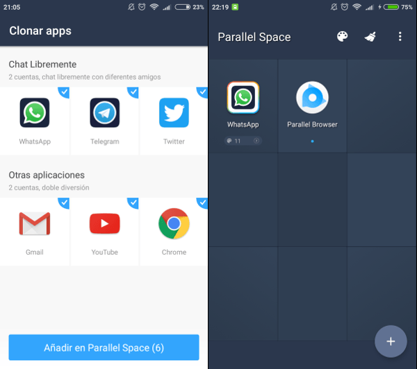 Trucos para WhatsApp - Tener dos cuentas con Parallel Space