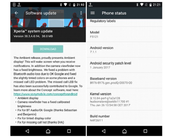 Los Sony Xperia X se actualizan con la función Ambient Display 2 sony xperia