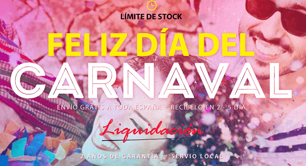 Ofertas en móviles de GearBest por el dí­a del Carnaval