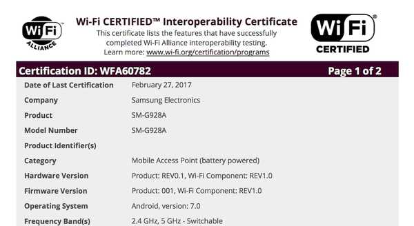 samsung S6+ nougat certificado