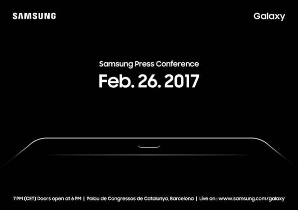 Confirmada la fecha de presentación del Samsung Galaxy Tab S3 en el MWC 2017