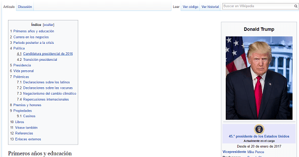 Borra a Donald Trump de tu vida con esta extensión de Chrome 3 trump wiki one