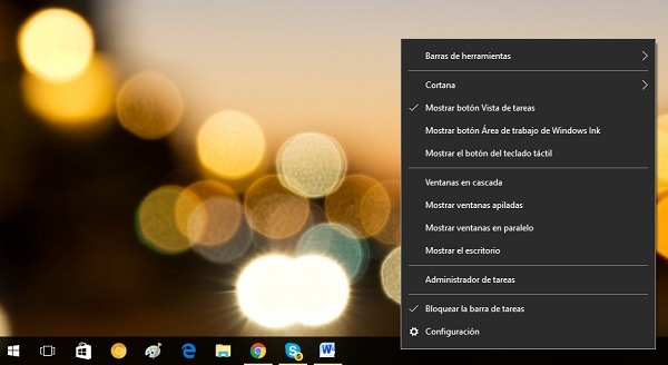 Guí­a para personalizar la barra de tareas en Windows 10