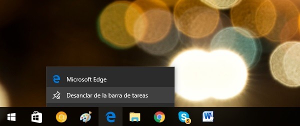 Guía para personalizar la barra de tareas en Windows 10 3 desanclar botones barra tareas
