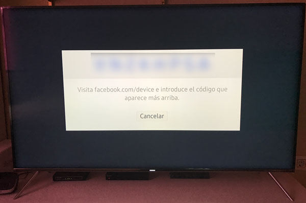 videos de facebook en televisor samsung codigo