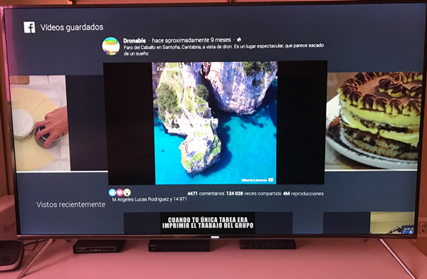 videos de facebook en televisor samsung menu
